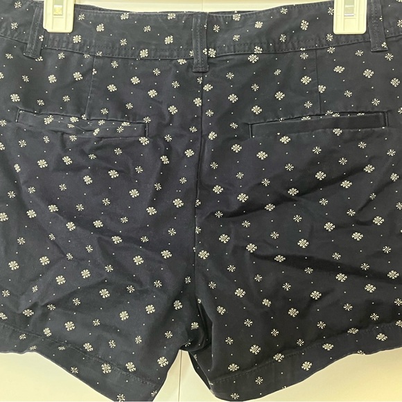 Women’s GAP City Short Navy Blue White Print Shorts. Size 10 - Picture 7 of 13